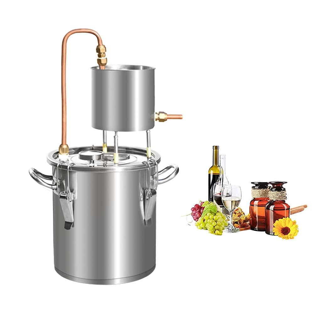 12L/20L/33L/50L 201 Home red Copper Distiller Making Vodka Water Distiller Bar Party Brewing Equipment Distiller (20L)
