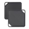 GasSaf Cast Iron Reversible Griddle, Double Sided Grill Pan Perfect for Stove Tops and Gas Grills, 10 Inch x 10 Inch view 1