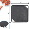 GasSaf Cast Iron Reversible Griddle, Double Sided Grill Pan Perfect for Stove Tops and Gas Grills, 10 Inch x 10 Inch view 4
