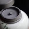Cremation Urns Funeral Urn Keepsake Urns for Human Urns for Ashes Adult Mum Urns Caskets for Cremation Ashes Garden Urns and Planters Urns Cat Hand-painted Bamboo, Ceramics, Fired at 1300, Small Fres view 4