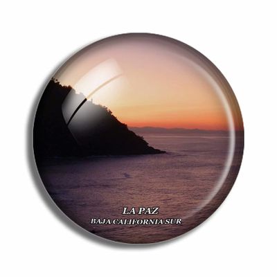 Crystal Fridge Magnets La Paz Baja California Sur Mexico Travel Souvenir Funny Sticker for Gift Home Decoration Office Whiteboard