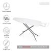 Encasa XO Ironing Board Cover and Pad 49"x18" - 4mm Felt Wide Iron Board Cover with Padding - Heat Resistant, Stain-Safe Dye, Non Slip Elastic Bungee Cord Tightening Iron Table Cover White view 2