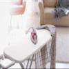Encasa XO Ironing Board Cover and Pad 49"x18" - 4mm Felt Wide Iron Board Cover with Padding - Heat Resistant, Stain-Safe Dye, Non Slip Elastic Bungee Cord Tightening Iron Table Cover White view 3