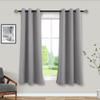 Mrs.Naturall Short Curtains for Small Windows,45 Inch Length Grommet Bathroom Kitchen Blackout Curtains,Light Grey view 1