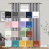 Mrs.Naturall Short Curtains for Small Windows,45 Inch Length Grommet Bathroom Kitchen Blackout Curtains,Light Grey view 3