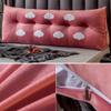 Bed Pillows for Sitting Up in Bed Adult Reading Pillow King Size Triangular Wedge Pillow for Headboard Decorative Bolster Pillows,H,70x8.7x20"/180x22x50cm view 2