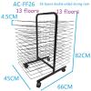YSCMX Drying Rack, Mobile Classrooms, Art Studio, Mobile Drying Rack with Wire Shelves for Works of Art, Educational Product Drying Rack, Drying Easel, Black Powder Coated Finish view 2
