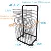 YSCMX Drying Rack, Mobile Classrooms, Art Studio, Mobile Drying Rack with Wire Shelves for Works of Art, Educational Product Drying Rack, Drying Easel, Black Powder Coated Finish view 3