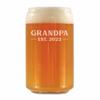 Bevvee Grandpa Est 2022 - New Grandfather Beer Can Pint Glass Gift for First Time Grandparents - Bold 16 Oz Glasses view 1