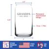 Bevvee Grandpa Est 2022 - New Grandfather Beer Can Pint Glass Gift for First Time Grandparents - Bold 16 Oz Glasses view 4