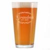 Bevvee Grandma Est 2022 - New Grandmother Pint Glass Gift for First Time Grandparents - Decorative 16 Oz Glasses view 1