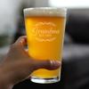 Bevvee Grandma Est 2022 - New Grandmother Pint Glass Gift for First Time Grandparents - Decorative 16 Oz Glasses view 3