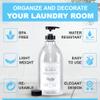 The Farmhouse Room Inc. Bleach Dispenser for Laundry Room - Pump Bottle Dispenser for - BPA Free & PET Plastic 1/2 Gallon Soap Dispenser - Waterproof Label Bleach Bottle for 64oz view 4