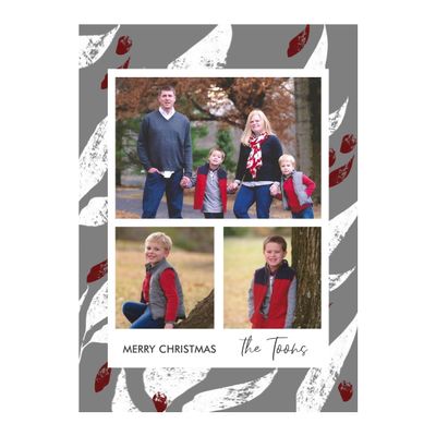 ajinvites Holiday Christmas Custom Photo Card Personalized Card Season Greetings Leaves