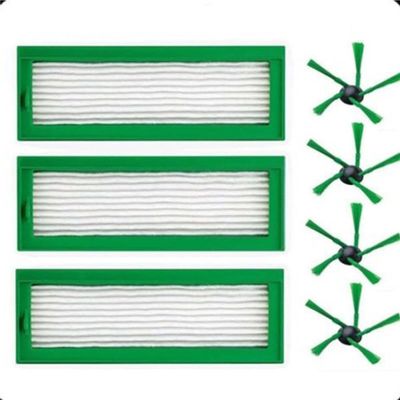 Jxjamp 7pcs/Set Filters Side Brushes Cleaning Kit for Vorwerk Kobold VR200 Vacuum Cleaner Accessories