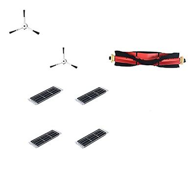 Jxjamp Sweeper Robot Main Brush Side Brush Activated Carbon Filter for S50 S51 S55 T4 T6 Sweeper Robot Accessories (Color : 1 Set)