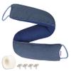 TORRAMI 36" Door Draft Stopper Under Bottom Insulation Noise Air Stopper 2.1LB,Draft Stopper Guard Seal for Doors and Windows - Dark Blue view 1