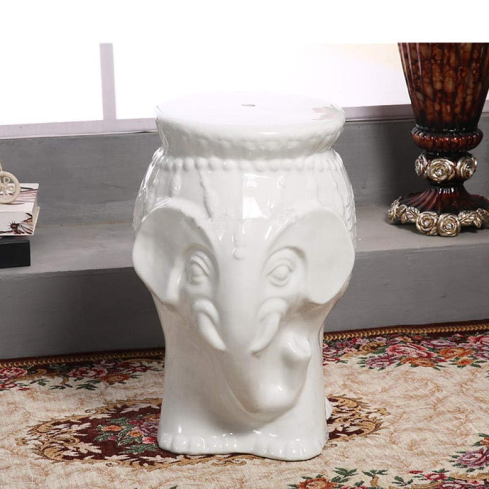Seasonal Dcor Elephant Drum Stool Ceramic Round Stool Living Room Hotel Mall Commercial Animal Leisure Chair St