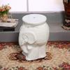 Seasonal Dcor Elephant Drum Stool Ceramic Round Stool Living Room Hotel Mall Commercial Animal Leisure Chair St view 3