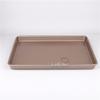 10 12 13 15 inches 2.5cm Height Shallow Rectangle Heavy Thick Golden Nonstick Carbon Steel Baking Pan Cookie Holder Oven Tray (13 inches) view 4