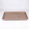 10 12 13 15 inches 2.5cm Height Shallow Rectangle Heavy Thick Golden Nonstick Carbon Steel Baking Pan Cookie Holder Oven Tray (12 inches) view 3