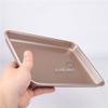 10 12 13 15 inches 2.5cm Height Shallow Rectangle Heavy Thick Golden Nonstick Carbon Steel Baking Pan Cookie Holder Oven Tray (10 inches) view 4