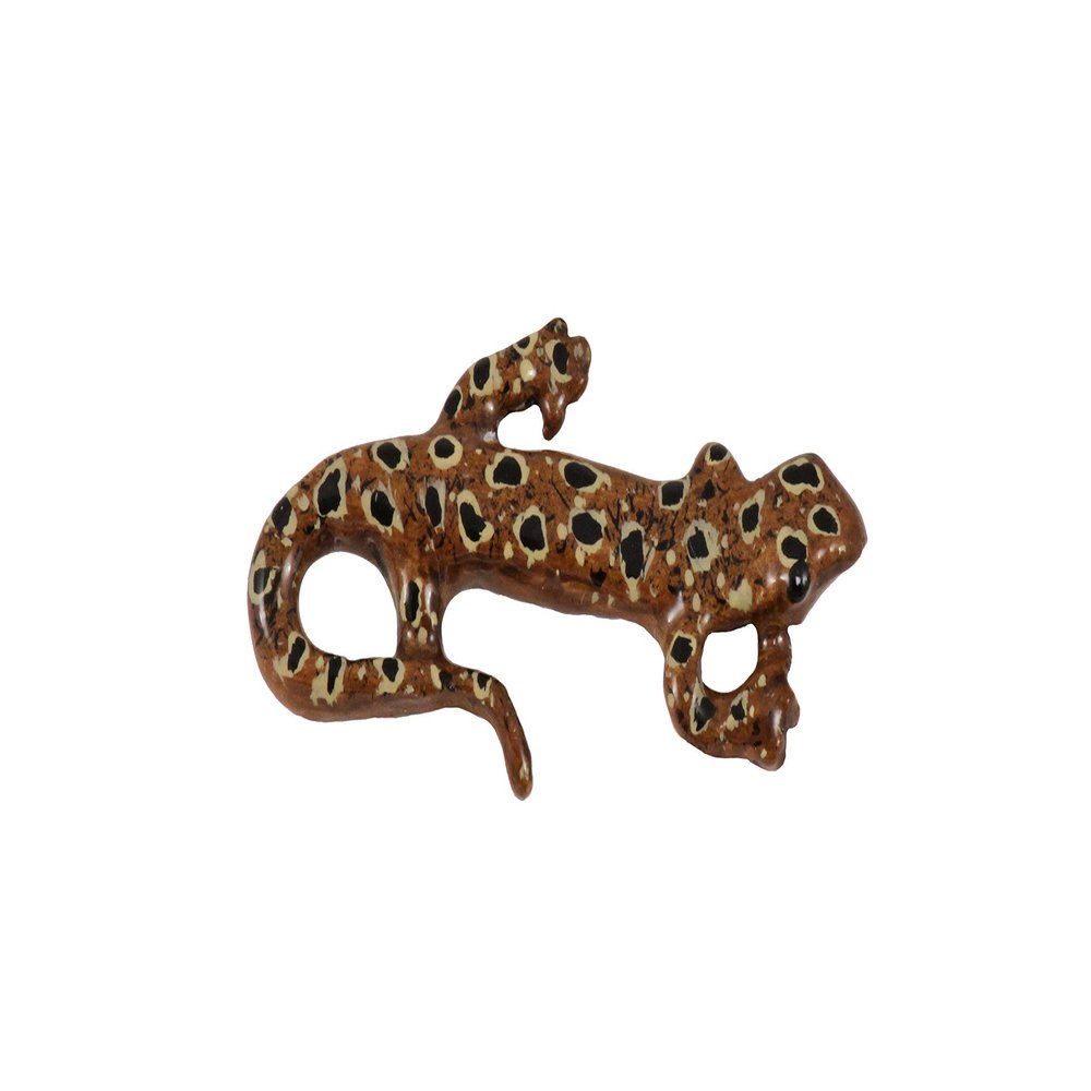 Handcrafted Hand Painted Salamander Strong Magnet for Home School Classroom Office Gift Refrigerator Whiteboard Locker - Made in The United States - SKU AP059BMAG
