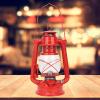 Oil Lamp, Kerosene Lamp with Iron and Glass Material Oil Lantern for Portable Outdoor Camping Lights (blue, Red)(Red) view 3