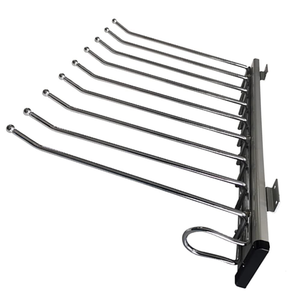 LKP Extendable Pants Hanger Rack Closet Sliding Hanger Rail for Storage Trousers Left/Right Side-Mounted for Space Saving (18.5x13.8inch)
