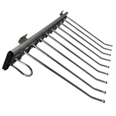 LKP Extendable Pants Hanger Rack Closet Sliding Hanger Rail for Storage Trousers Left/Right Side-Mounted for Space Saving (18.5x13.8inch)