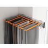 LKP 14x12.8inch Sliding Pants Rack Beige/Black/Orange Closet Side Mounted Hanger for Hanging Pants Retractable Storage Rack for Wardrobe view 1