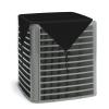 Coarbor 28"x28" Winter Outdoor AC Unit Cover & Dog Kennel Cover - Waterproof, Black with 4 Bungee Cords view 1
