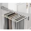 LKP 14x12.8inch Sliding Pants Rack Beige/Black/Orange Closet Side Mounted Hanger for Hanging Pants Retractable Storage Rack for Wardrobe view 1