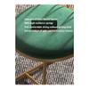 Backrest Multifunctional Vanity Chair-velvet Round Modern Dressing Stool-cushioned Footstool-living Room With Golden Metal Legs, Bedroom Side Table Footstool Vanity Stools ( Color : Light gray ) view 3