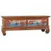 ZQQLVOO Vintage Antique-Style TV Cabinet 43.3"x13.8"x15.7" Reclaimed Teak Wood,Equipped with 2 Large Drawers,TV Stand for Living Room view 1
