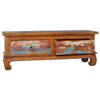 ZQQLVOO Vintage Antique-Style TV Cabinet 43.3"x13.8"x15.7" Reclaimed Teak Wood,Equipped with 2 Large Drawers,TV Stand for Living Room view 3