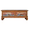 ZQQLVOO Vintage Antique-Style TV Cabinet 43.3"x13.8"x15.7" Reclaimed Teak Wood,Equipped with 2 Large Drawers,TV Stand for Living Room view 4