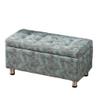 Storage Ottoman Stool Foot Rest Stool Under Desk Stool Short Ottoman Folding Ottoman Seat Coffee Table Multipurpose FootRest Stool Cube Ottoman for Living Room Bedroom and Hallway view 1