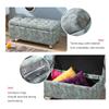 Storage Ottoman Stool Foot Rest Stool Under Desk Stool Short Ottoman Folding Ottoman Seat Coffee Table Multipurpose FootRest Stool Cube Ottoman for Living Room Bedroom and Hallway view 3