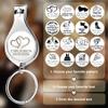 100pcs-Personalized 4 in 1 Multi Function Bottle Opener, Nail Clipper, Wedding Favors Brewery, Private Customized, Sliver, Multitool Gifts for Men view 3