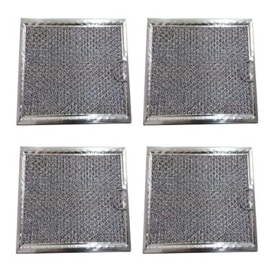 4 Pack Aluminum Mesh Microwave Grease Filter Replacement for Frigidaire 5304464105