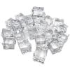 LYFJXX Fake Ice Cubes, 30 mm 25 PCS Artificial Acrylic Crystal Diamonds for Vase Fillers,Table Scatter, Party Favor, Wedding Decoration, Photography Props, Food Display, DIY crafts view 2