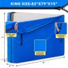 AlexHome Mattress Bag for Moving and Storage,Heavy Duty Tarp Reusable Mattress Storage Bag,Easy Carrier Mattress Moving Cover (King Size) view 2