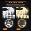 HORV LED Backlit Bathroom Mirror, Round Wall Mount Mirror, Frameless Illuminated Vanity Make Up Mirror with Smart Touch and Electronic Clock view 4