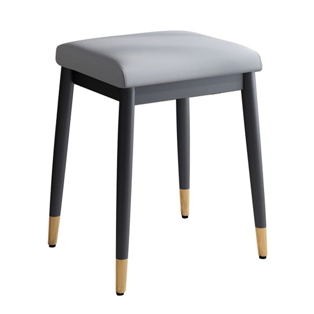 Benches Vanity Dressing Table Stool Bedroom Simple Dressing Stool Small Dining Stool Clothing Store Reception Stool (Color : Gray, Size : 36x30x45cm)