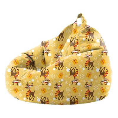 DTLEO Bean Bag Chair Cover (No Beans) Soft Cotton Linen Bean Bag Cover for Kids Adults,for Living Room, Bedroom, Playroom, Dorm Room, Etc.,4,100 * 120cm