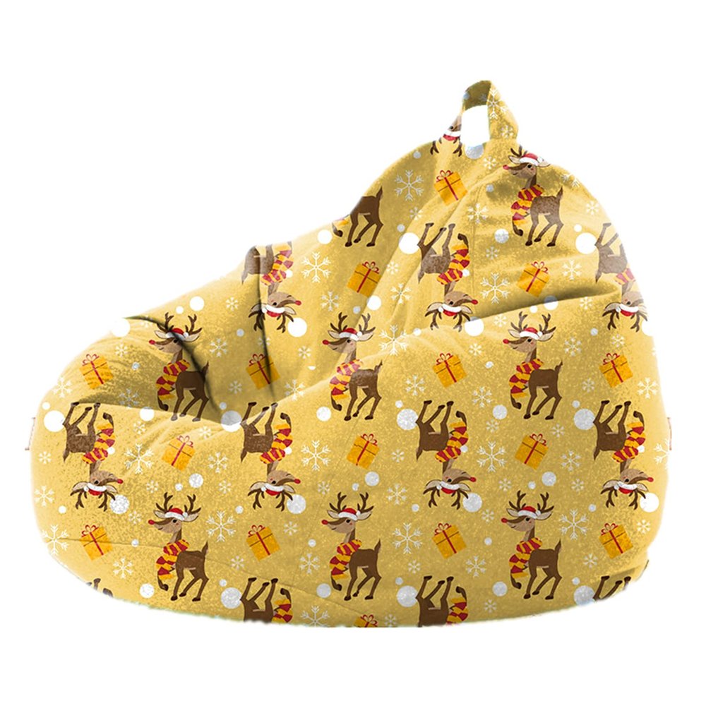DTLEO Bean Bag Chair Cover (No Beans) Soft Cotton Linen Bean Bag Cover for Kids Adults,for Living Room, Bedroom, Playroom, Dorm Room, Etc.,4,100 * 120cm