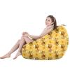 DTLEO Bean Bag Chair Cover (No Beans) Soft Cotton Linen Bean Bag Cover for Kids Adults,for Living Room, Bedroom, Playroom, Dorm Room, Etc.,4,100 * 120cm view 3