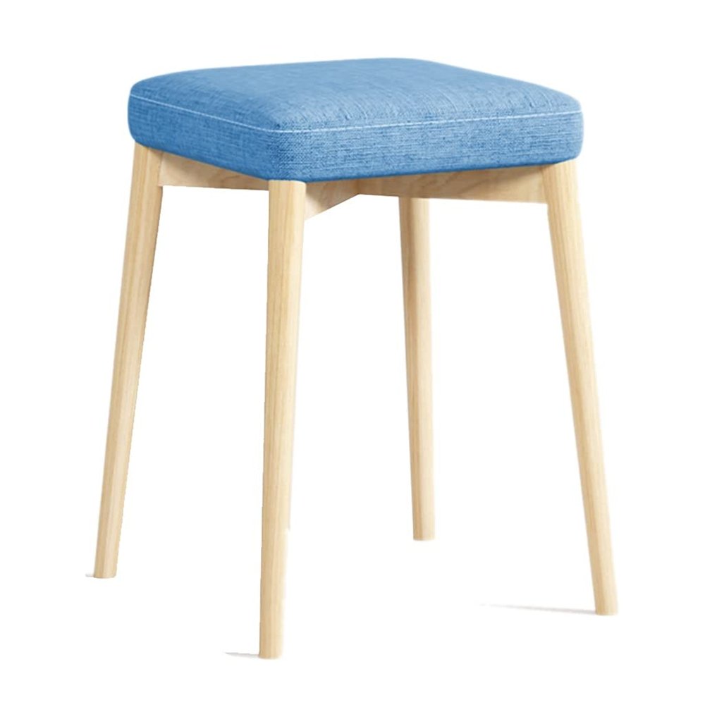 Benches Vanity Solid Wood Stools Restaurant Wooden Stool Wooden Makeup Stools Square Dining Stool Load-Bearing 160kg (Color : C, Size : 31x31x43cm)