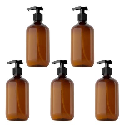 Beaupretty 5pcs Lotion Bottles for Shampoo Body Wash and Hand Soap Easy Push Dispenser for Convenient Travel and Storage